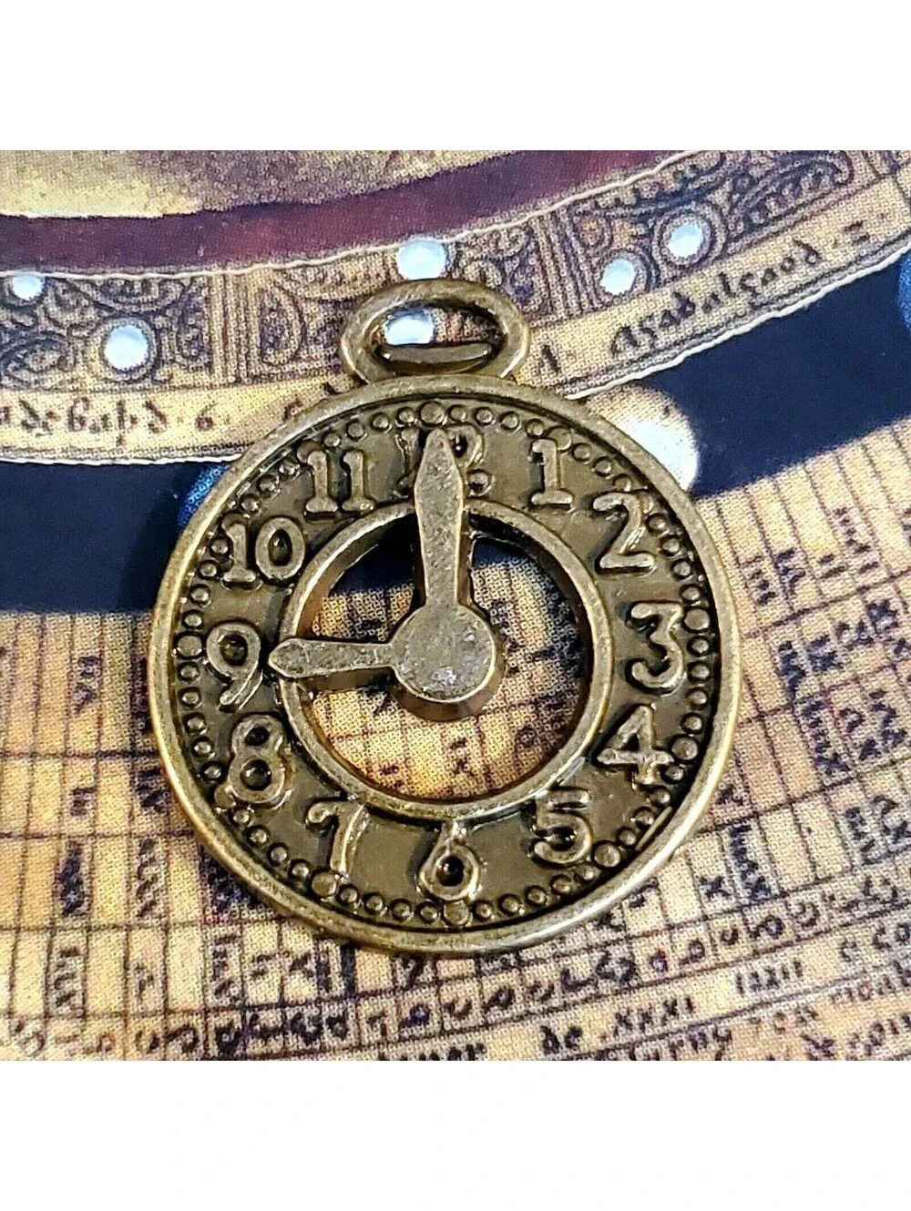 Antique Brass Bronze Tone Artsy Retro Cool 25x21mm Clock Face Charms 4 pcs